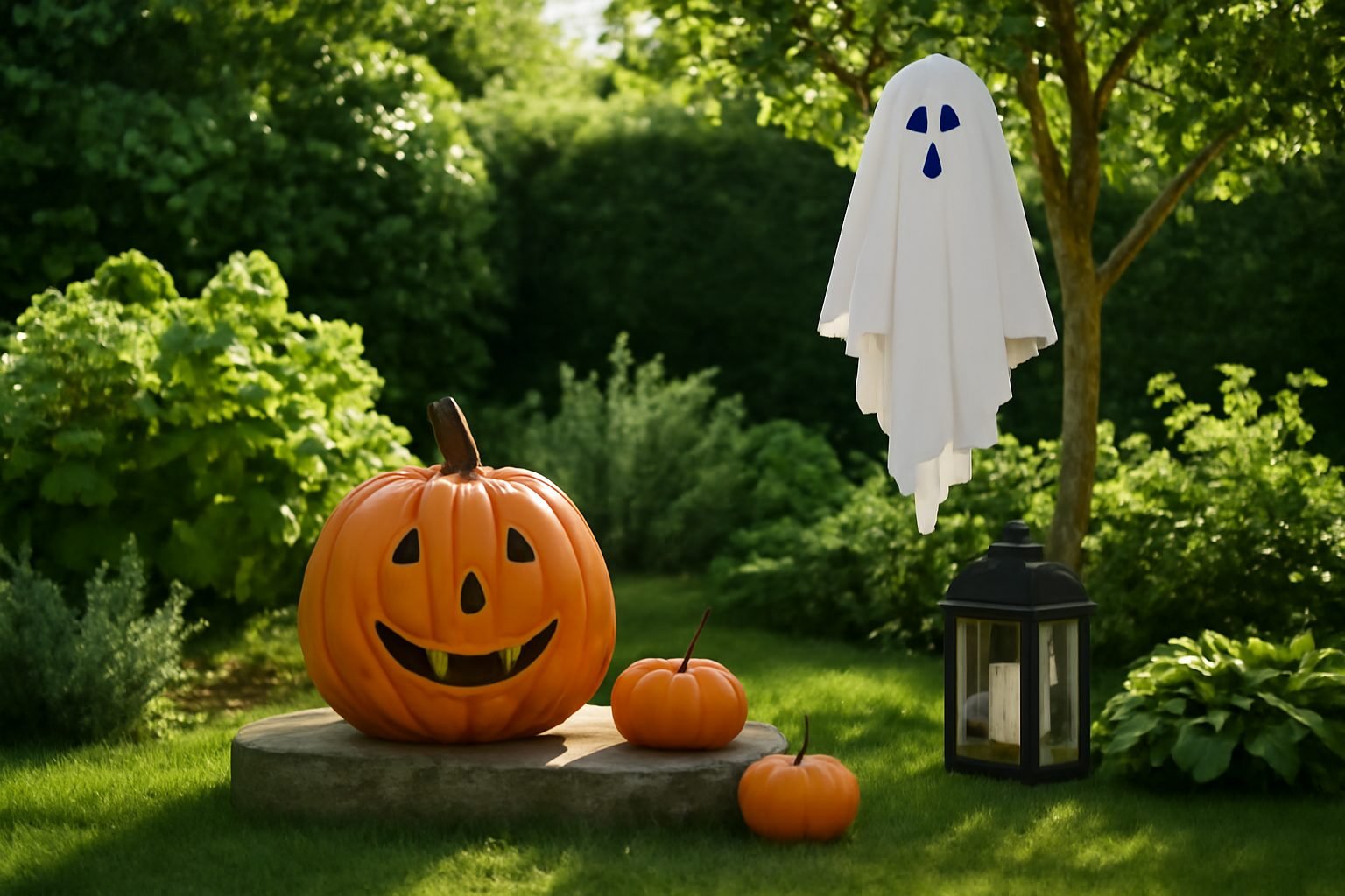 Halloween basteln Dekoration für draußen wetterfest